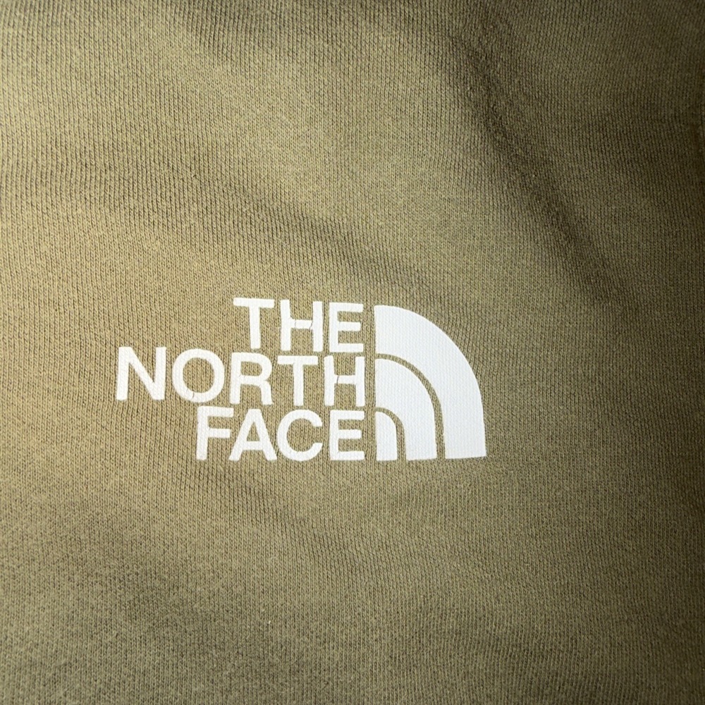 The North Face Logo Hoodie Men's M‎ Olive Green Pullover - Picture 3 of 8
